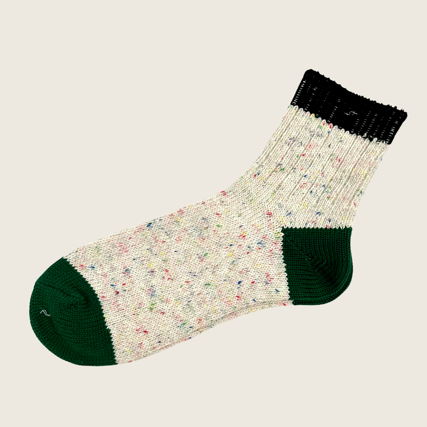 Slub Crew Sock Spotted